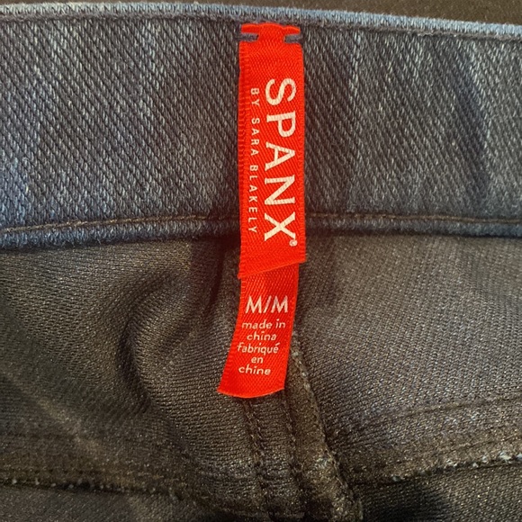 Womens Spanx high rise dark wash legging jegging bodycon normcore denim - Picture 8 of 10